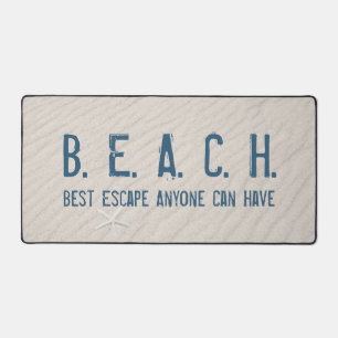 Strand Quote met witte zeester Bureaumat