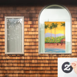Strand Raamsticker