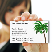 Strand Realtor Palm Tree thema Visitekaartje