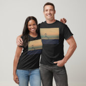 Strand Reddingtoren Zonsondergang T-shirt (Unisex)