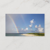 Strand Regenboog Foto Visitekaartjes (Achterkant)