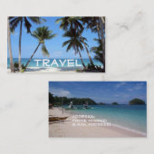 strand, reizen visitekaartje (Voorkant / Achterkant)