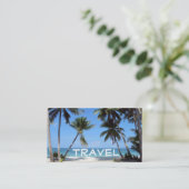 strand, reizen visitekaartje (Staand voorkant)