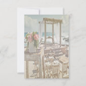 Strand Retro Arbor Slingerlichten Save The Date (Achterkant)