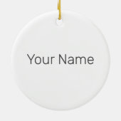 Strand Retro Lettering Vakantie Zomer Keramisch Ornament (Achterkant)