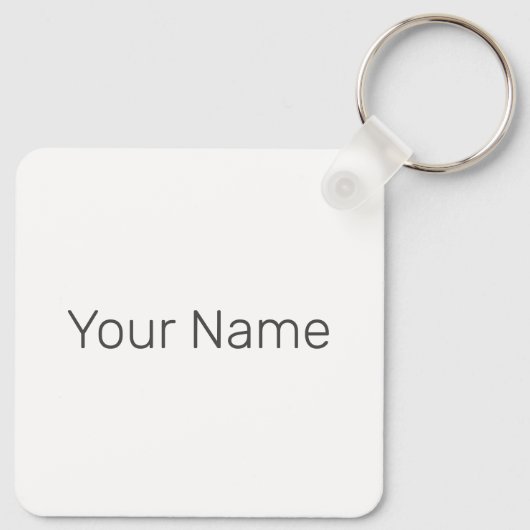 Strand Retro Lettering  Vakantie Zomer Sleutelhanger (Achterkant)