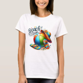 Strand roept T-shirt, Zomer T-shirt