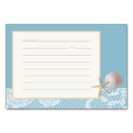 Strand Romance Recept Kaart Blauw