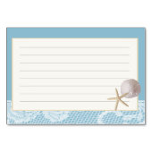 Strand Romance Recept Kaart Blauw (Achterkant)