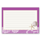 Strand Romance Recept Kaart Paarse (Achterkant)