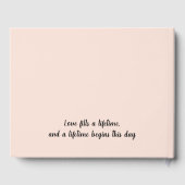 Strand Romantiek: Elegant Gastenboek (Achterkant)