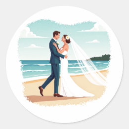 Strand Romantiek Sticker 