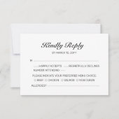 Strand Romantisch Huwelijk RSVP Kaart (Voorkant)