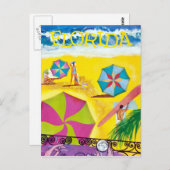  strand rondreis briefkaart (Voorkant / Achterkant)