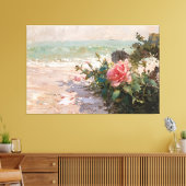 *~* Strand Roos Close Up TV2 Uitgerekte Canvas Pri (Insitu (Woonkamer))