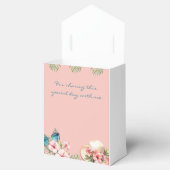 Strand Roze Bloemen Tropisch Vrijgezellenfeest Bedankdoosjes (Geopend)