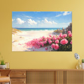 *~* Strand Rozen Petals TV2 Uitgerekte Canvas Prin Afdruk (Insitu (Woonkamer))