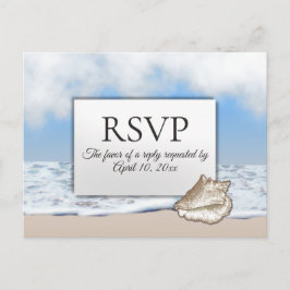 Strand RSVP met menuopties Uitnodiging Briefkaart