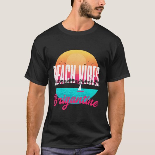 Strand S Brigantine Zomer New Jersey Tropical T-shirt (Voorkant)