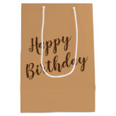 Strand Sandcastle voor Verjaardag Medium Cadeauzakje (Achterkant)