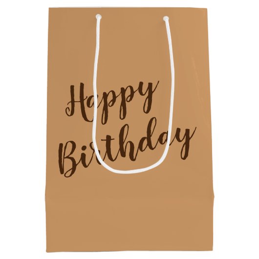 Strand Sandcastle voor Verjaardag Medium Cadeauzakje (Achterkant)