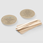 Strand Sandy Toes Salty Kisses Trouwprogramma Fan Handwaaier (Niet-gemonteerd)