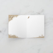 Strand Sandy Toes Zoute Kusjes Dankjewel Kaart (Binnen)