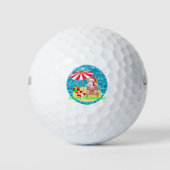 strand santa claus golfballen (Voorkant)