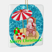 strand santa claus keramisch ornament (Rechts)