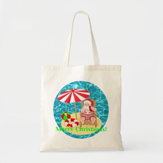 strand santa claus tote bag (Voorkant)