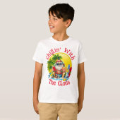 Strand Santa voor kinderen, enz. T-Shirt (Voorkant volledig)