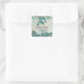 Strand Save Datum Bruiloft Stickers Dolfijnen (Tas)