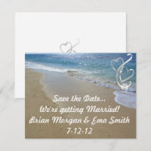 strand save the date (Voorkant / Achterkant)