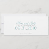 Strand Save the Date Aankondiging (Achterkant)