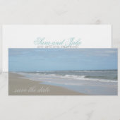 Strand Save the Date Aankondiging (Voorkant / Achterkant)