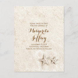 strand Save the Date briefkaarten