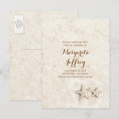  strand Save the Date briefkaarten (Voorkant / Achterkant)