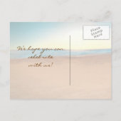 Strand Save the Date Briefkaarten (Achterkant)