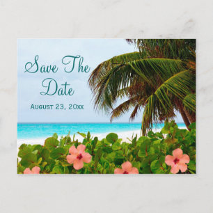 Strand Save the Date Destination Wedding Kaart