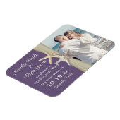 Strand Save the Date Foto Magneet (Linkerzijde)