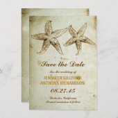 STRAND SAVE THE DATE KAART (Voorkant / Achterkant)