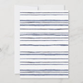 Strand Save the Date Waterverf Kaart (Achterkant)