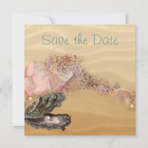 Strand Save the Date Wedding Sandy Shore