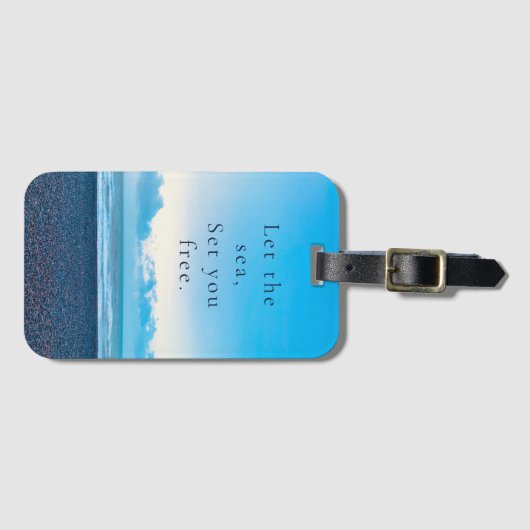 Strand Scène Acryl Bagagelabel (Voorkant (horizontaal))