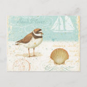  strand scène briefkaart (Voorkant)