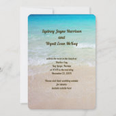 Strand Scène Bruiloft Uitnodiging Sjabloon (Voorkant)