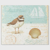 strand scène cadeaupapier (Vlak)