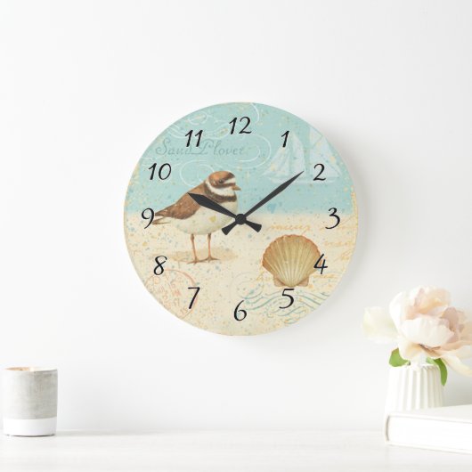 strand scène grote klok (Huis)