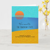 Strand Scène Nieuw huis in Florida Kaart (Gele Bloem)