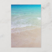 Strand Scene QR code Website RSVP Enclosure Kaart (Achterkant)